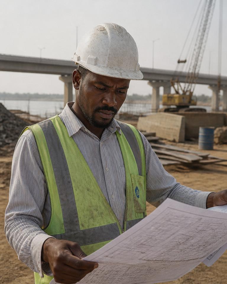 Engineering professionals at work